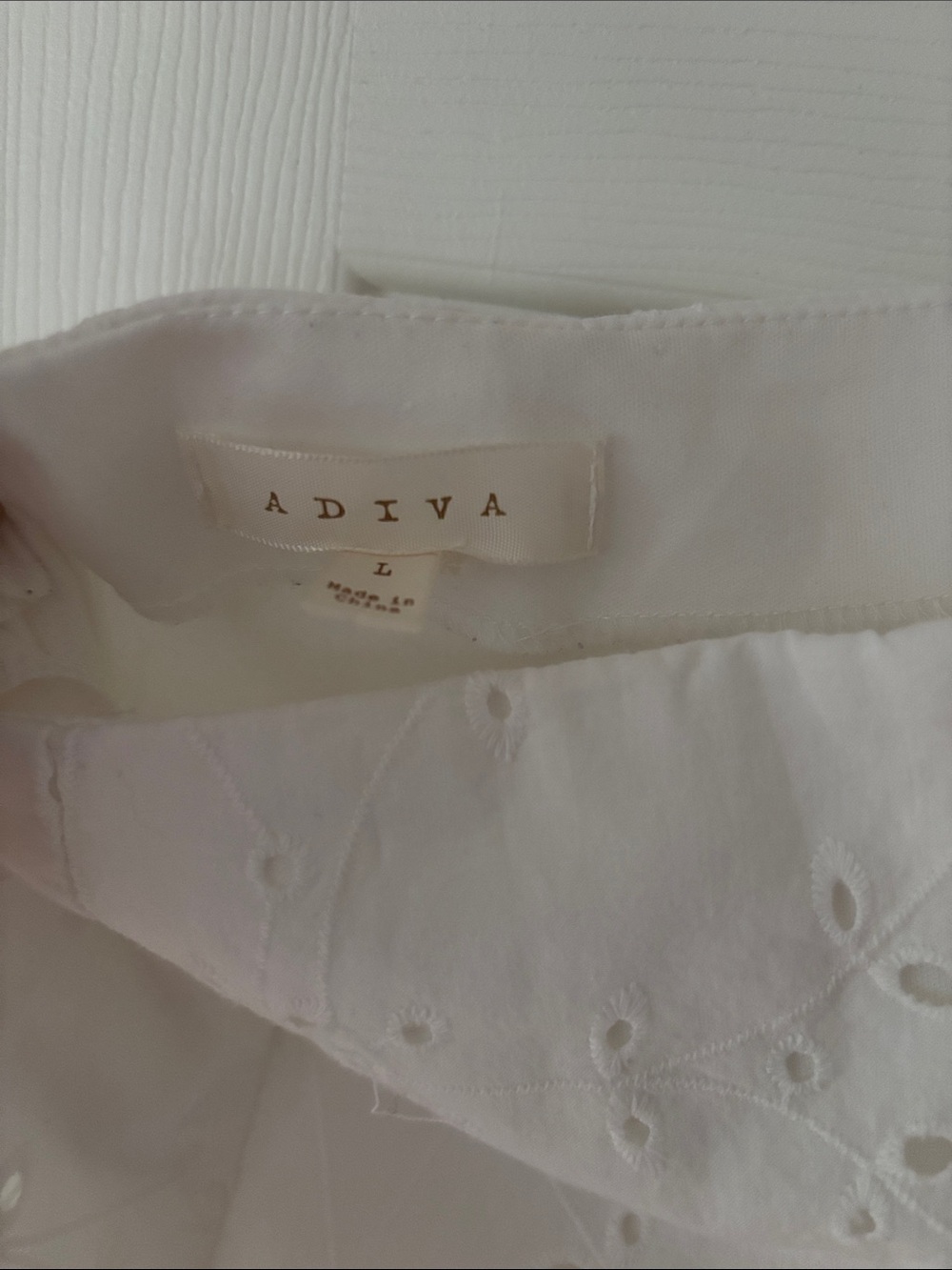 6. Adiva Eyelet White Tiered A-Line Skirt - Picture 3 of 13